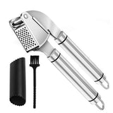 Garlic Press Stainless Steel - Premium Professional Grade Garlic Mincer, Crusher & Peeler Set - Easy Clean, Dishwasher Safe & Rust-proof In Australia - Darrahopens
