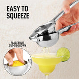 Lemon Squeezer Stainless Steel with Premium Quality Heavy Duty Solid Metal Squeezer Bowl - Large Manual Citrus Press Juicer and Lime Squeezer Stainless Steel In Australia - Darrahopens