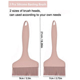 Silicone Basting Pastry Brush: Set of 2 Heat-Resistant Brushes for Cooking, Baking, Grilling, and Spreading Oil or Butter - Dishwasher-Safe In Australia - Darrahopens