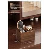 Wooden Pencil Holder (Double Slots)Wooden Kitchen Utensil Holder Organizer for Counter or Countertop