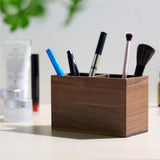 Wooden Pencil Holder (Double Slots)Wooden Kitchen Utensil Holder Organizer for Counter or Countertop
