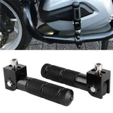 Universal Motorcycle Bicycle Folding Foot Pegs 90 Degree Foldable Electric Motorbike For Passenger Footrests Rearsets Rear Set Footpegs foot Rest Pedals M8 Install Bolts