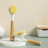 Natural sisal Pot Brush for Home Kitchen, dishwashing, Brushing logs, Multifunctional Cleaning