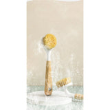 Natural sisal Pot Brush for Home Kitchen, dishwashing, Brushing logs, Multifunctional Cleaning