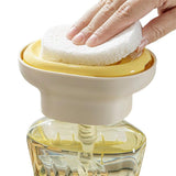 Dish Liquid Dispenser - Dish Soap Dispenser with Sponge Holder,Quick Draining Tray Dishwashing Solution for Dorm Home Apartment RV Sponge Scrubber Dishcloth（2 of them） In Australia - Darrahopens