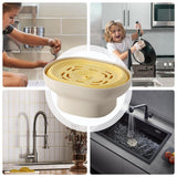 Dish Liquid Dispenser - Dish Soap Dispenser with Sponge Holder,Quick Draining Tray Dishwashing Solution for Dorm Home Apartment RV Sponge Scrubber Dishcloth（2 of them）