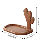 Entryway Key Holder, Wooden Key Dish with Hooks Rustic Style Jewelry Dish Table Top Organizer for Keys Jewelry Glasses Watches Vanity Storage