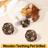 Catnip Toys, Natural Silvervine Stick & Bell Ball for Indoor Cats, Cat Chew Toy for Cleaning Teeth and Boredom, Cleaning Teeth Molar Tools, Kitten Teething and Dental Care Play Set (3pcs S+M+L) In Australia - Darrahopens