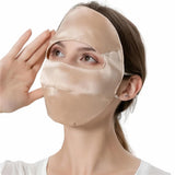 Mulberry Silk Sun Protection Face Mask with Forehead Coverage - UPF 50+ Lightweight Facial Shield for Outdoor Protection In Australia - Darrahopens