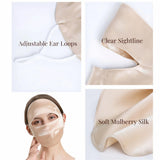 Mulberry Silk Sun Protection Face Mask with Forehead Coverage - UPF 50+ Lightweight Facial Shield for Outdoor Protection In Australia - Darrahopens