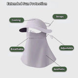 Breathable UV Face Cover  UPF 50+ Women Summer Face Covering Eye Protection Sunscreen Mask Sports Face Cover In Australia - Darrahopens