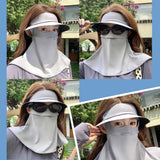 Breathable UV Face Cover  UPF 50+ Women Summer Face Covering Eye Protection Sunscreen Mask Sports Face Cover