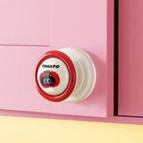 2pcs Cute Suction Cup Drawer Glass Mirror Wall Tile Handle Bathroom Door Handle Suction Handle(Red)