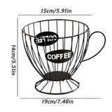 Coffee Pod Basket for Counter - Reusable Large Capacity Metal Wire Organizer,Coffee Pod Basket Support Container,for Home Kitchen Study Cafe Tea Room Station In Australia - Darrahopens