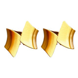 2 Pack Decorative Gold Metal Curtain Tie Backs Window Drapery Wire Drawing Spring Clip Holdbacks for Home Office