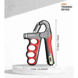 Grip Strength Trainer, Hand Grip Strengthener with Adjustable Resistance 11-220Lbs(5-100KG), Automatic Counter, Ergonomic Design, Forearm Strengthener for Musicians Athletes and Injury Recovery In Australia - Darrahopens