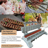 Kebab Maker Machine, Plastic Kebab Maker Press Machine, Manual Kabob Maker Mold, Kabob Maker Barbecue Skewers for Outdoor BBQ Camping Grilling In Australia - Darrahopens