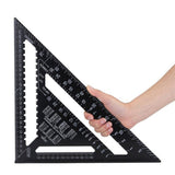 Triangle 12 Inch Aluminum Black Oxide Finish Woodworking Measuring Layout Tool In Australia - Darrahopens