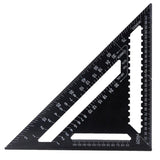 Triangle 12 Inch Aluminum Black Oxide Finish Woodworking Measuring Layout Tool