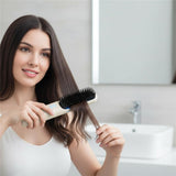 Cordless Hair Straightener Brush Portable 2 in 1 Hair Straightening and Styling Brush with Protein Care and 4 Heat Settings Travel Styling Tool Beige In Australia - Darrahopens