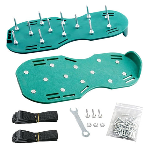Lawn Aerator Shoes, Anti Slip Adjustable Straps Effortless Aerator Shoes, Manual Lawn Tool with Metal Spikes for Garden Patio Grass Aeration In Australia - Darrahopens