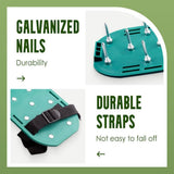 Lawn Aerator Shoes, Anti Slip Adjustable Straps Effortless Aerator Shoes, Manual Lawn Tool with Metal Spikes for Garden Patio Grass Aeration