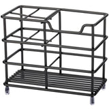 304 Stainless Steel Bathroom Toothbrush Holder Toothpaste Holder Stand Bathroom Accessories Organizer (Black, Small)