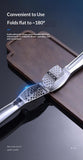 No Peeling Required Garlic Press Stainless Steel with Detachable Handle for Fine Mincing-Premium Garlic Mincer Tool, Rust-Proof, Easy to Clean
