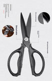 Kitchen Scissors All Purpose Heavy Duty Scissors Titanium Coated, Kitchen Shears for Food, Micro serrated with anti slip blades，non-removable In Australia - Darrahopens