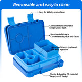 6-Compartment Leak-Proof Lunch Box - Ideal Portion Sizes for Ages 3 to 7 - Durable, Drop-Proof, Dishwasher Safe, Made with Food-Safe Materials (Blue)Only lunch boxes In Australia - Darrahopens