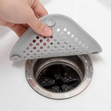 Hair Drain Catcher,Square Drain Cover for Shower Silicone Hair Stopper with Suction Cup,Easy to Install Suit for Bathroom,Bathtub,Kitchen 4 Pack (Sliver Grey)