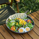 Titanium camping board tableware, stew pot, lightweight round tableware, stackable service tray, outdoor household kitchen tableware, small tray In Australia - Darrahopens