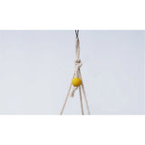 2pcs Cotton Swing Round Perch Stand with Chew Toy for Parakeet Budgie Cockatiel Finch Conure Canary Budgie