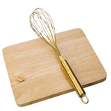 Stainless Steel Blender - Eco friendly Manual Egg Beater, Milk Blender, Manual Blender, Cake Tool, and Kitchen Small Tool - Gold