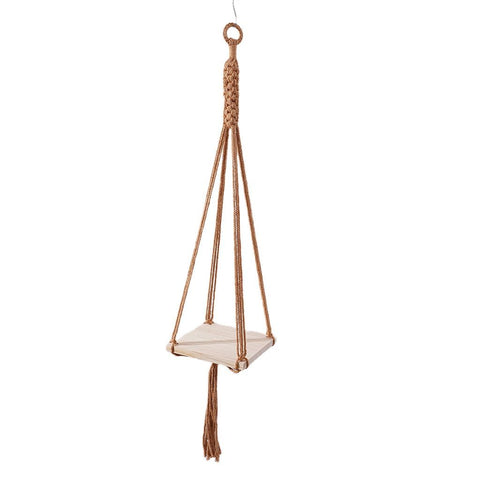 1 Pack Plant Hanger | Plant Hanger Indoor, Hanging Planter Shelf | Hanging Planter Potted green plant wall hanging（apricot） In Australia - Darrahopens