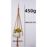1 Pack Plant Hanger | Plant Hanger Indoor, Hanging Planter Shelf | Hanging Planter Potted green plant wall hanging（apricot）