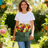 Gardening Apron, Garden Aprons with Pockets & Drawstring Bag, Waterproof  Fruit Storage Harvest Picking Apron Pouch for Women & Men（olive drab） In Australia - Darrahopens