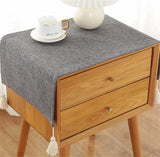 Simple Bedside Table Cover Cloth nightstand Tablecloth Cover Small Square Tablecloth Suitable for end Table Side Table Cabinet (tan,40*60cm) In Australia - Darrahopens
