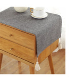 Simple Bedside Table Cover Cloth nightstand Tablecloth Cover Small Square Tablecloth Suitable for end Table Side Table Cabinet (tan,40*60cm) In Australia - Darrahopens