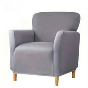 Stretch Chair Covers with Arms 1-Piece Banquet Armchair Slipcover Modern Armchair Slipcover Anti-Slip Furniture Protector for Living Room Friendly for Kids Pets (Grey) In Australia - Darrahopens