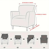 Stretch Chair Covers with Arms 1-Piece Banquet Armchair Slipcover Modern Armchair Slipcover Anti-Slip Furniture Protector for Living Room Friendly for Kids Pets (Grey)