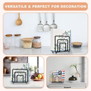 Modern Farmhouse Napkin Holder For Table  Base Standing Black Napkin Holders For Kitchen Table Dining Table Decor