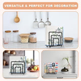 Modern Farmhouse Napkin Holder For Table  Base Standing Black Napkin Holders For Kitchen Table Dining Table Decor