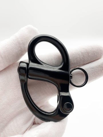 316 Black Fixed Spring Unhooking Hook Hand-Pull Quick-Release Unhooking Hook Sailing Hook Self-Locking Boat Hardware（52M） In Australia - Darrahopens