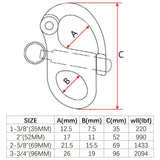 316 Black Fixed Spring Unhooking Hook Hand-Pull Quick-Release Unhooking Hook Sailing Hook Self-Locking Boat Hardware（52M） In Australia - Darrahopens