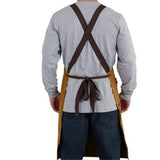 Waxed Canvas Apron - Full-Body Canvas Work Apron ––  Utility DIY Accessory & Hand Tool Pockets（khaki） In Australia - Darrahopens