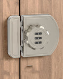 Cabinet Locks with Combination,  Keyless Cabinet Lock, 3-Digit Anti Pry Combination Password Lock for Cupboard, Closet, Swinging/Sliding Door (1, pearl nickel) In Australia - Darrahopens