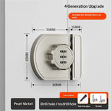 Cabinet Locks with Combination,  Keyless Cabinet Lock, 3-Digit Anti Pry Combination Password Lock for Cupboard, Closet, Swinging/Sliding Door (1, pearl nickel)