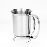 Pancake Batter Dispenser with Funnel, 304 Stainless Steel, for Baking Cupcakes Muffins Crepes Waffles