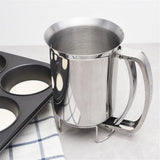 Pancake Batter Dispenser with Funnel, 304 Stainless Steel, for Baking Cupcakes Muffins Crepes Waffles
